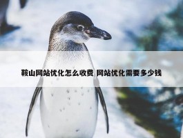 鞍山网站优化怎么收费 网站优化需要多少钱