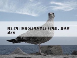 降3.5万！别克GL8限时价19.79万起，置换再减3万