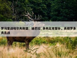 罗马客战埃尔夫斯堡：迪巴拉_多夫比克替补，肖穆罗多夫出战