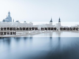 全世界都在冰岛偶遇沈梦辰，杜海涛缺席，但疯狂在评论区宣示主权