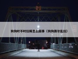 狗狗时不时拉稀怎么回事（狗狗偶尔乱拉）