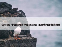 格罗斯：十分期待首个欧冠主场；未来我可能会当教练