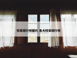 校草排行榜图片 各大校草排行榜