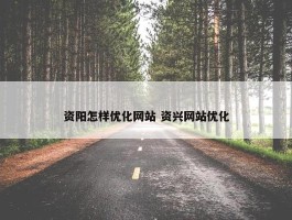 资阳怎样优化网站 资兴网站优化